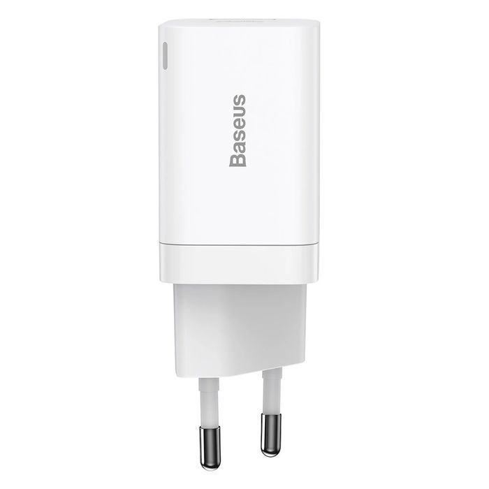 Baseus Super Si Pro szybka ładowarka USB / USB Typ C 30W biały