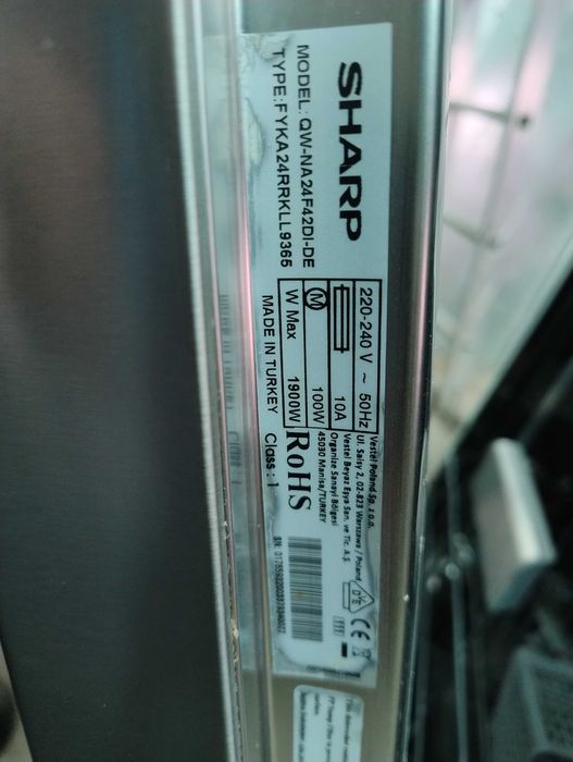 Sharp QW-NA24F42DI-DE części zmywarki pompa grzałka zawór sterownik