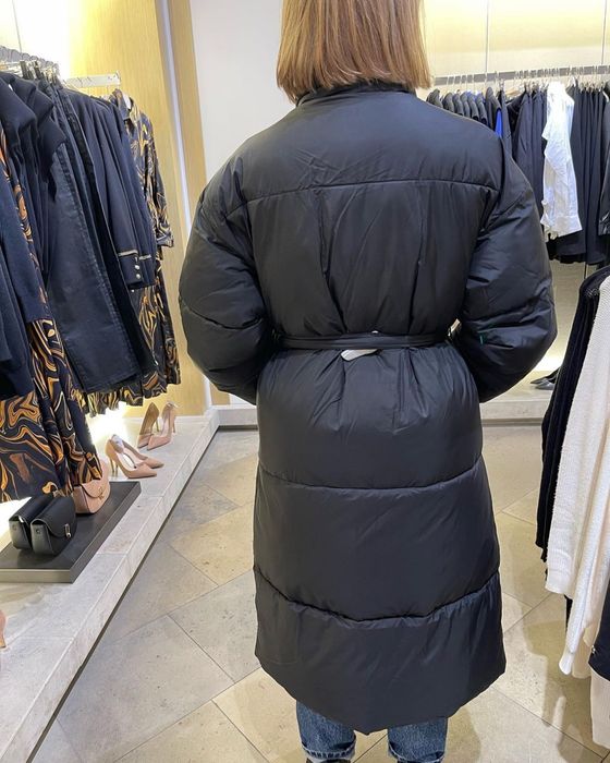 Новий довгий пуховик пальто mango