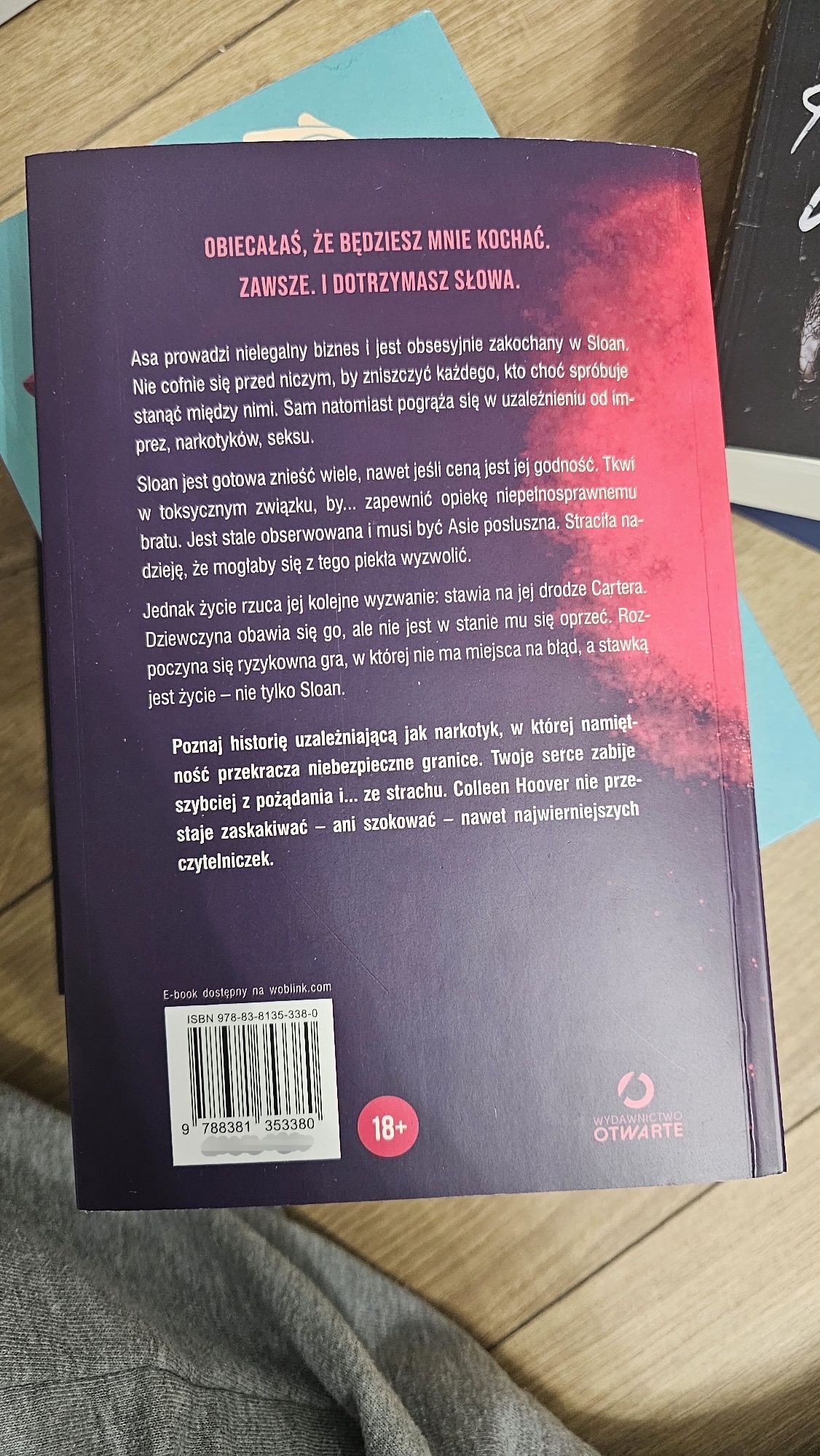 Książka " Too late" Colleen Hoover