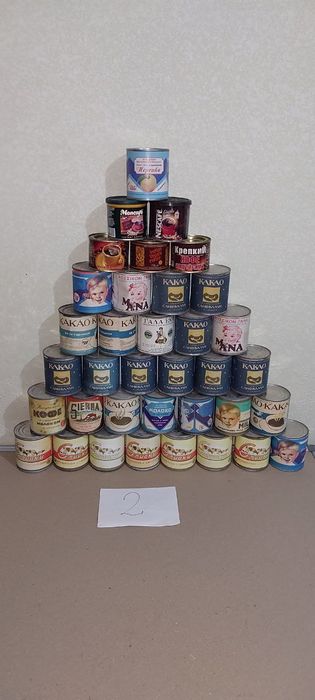 Коллекция муляжей консервов ссср