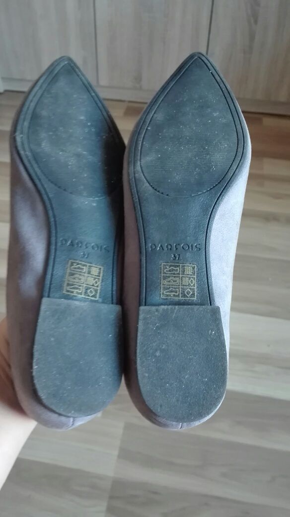 Buty baleriny szare
