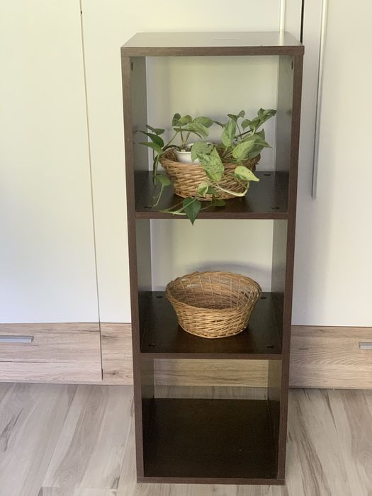 Regał Brąz Pion/Poziom + Kosz