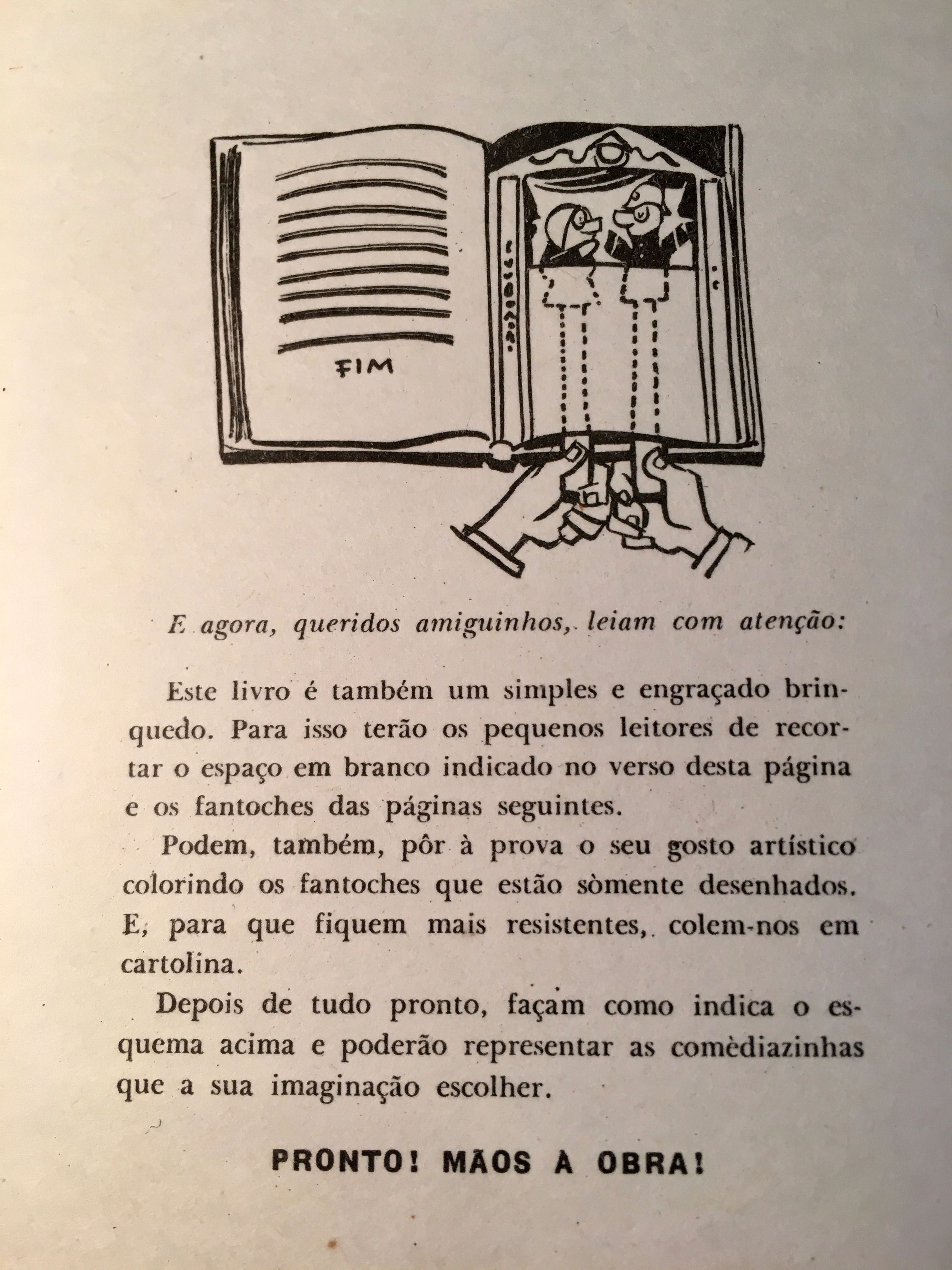 OS FANTOCHES de CARATUJA 1953 - livro infantil didáctico