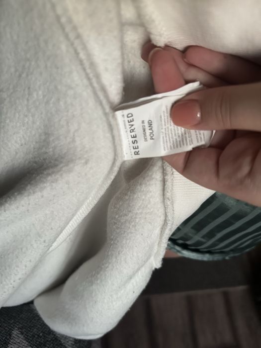 Толстовка Белая женская Reserved на флисе