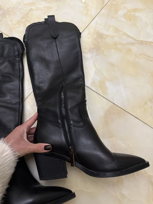 Казаки сапоги Vitto Rossi шкіра на байці