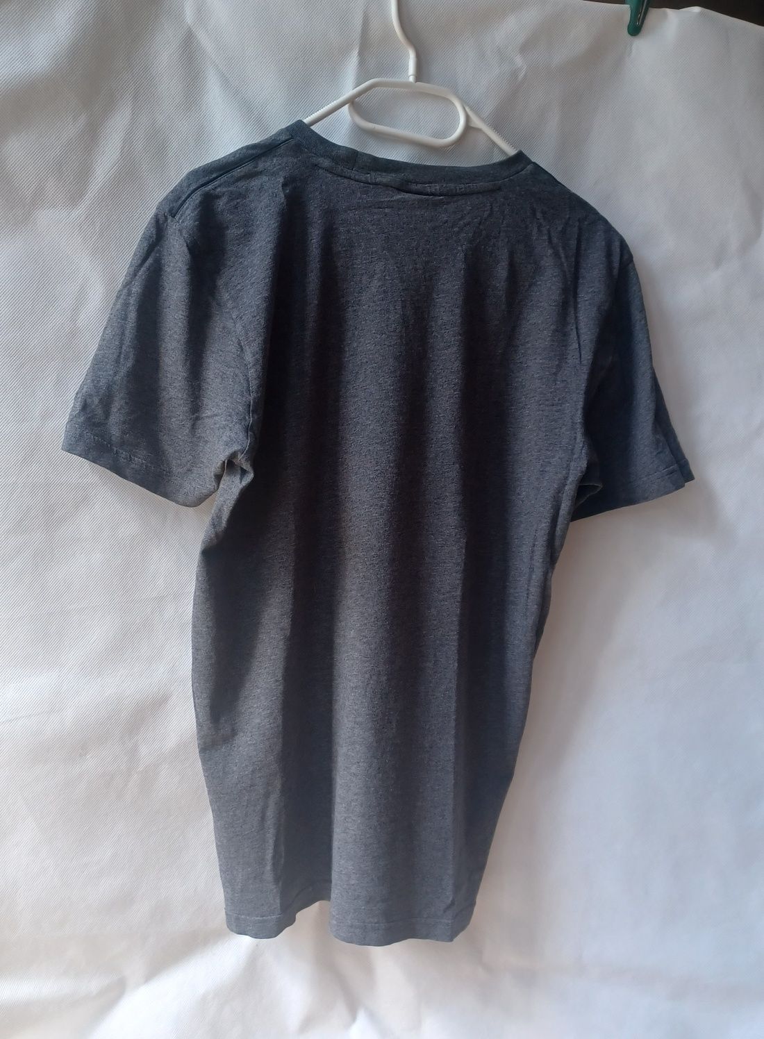 Adidas szara koszulka T-shirt podkoszulek szary bluzka męska chłopięca