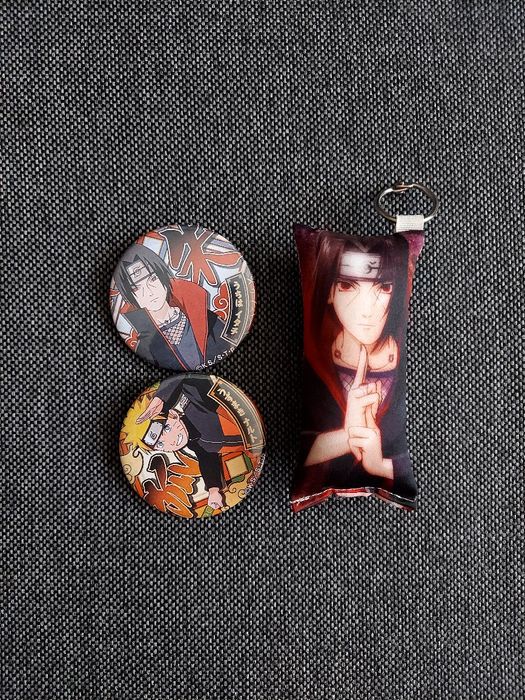 Naruto Itachi Uchiha Breloczek Przypinki Pins Keychain