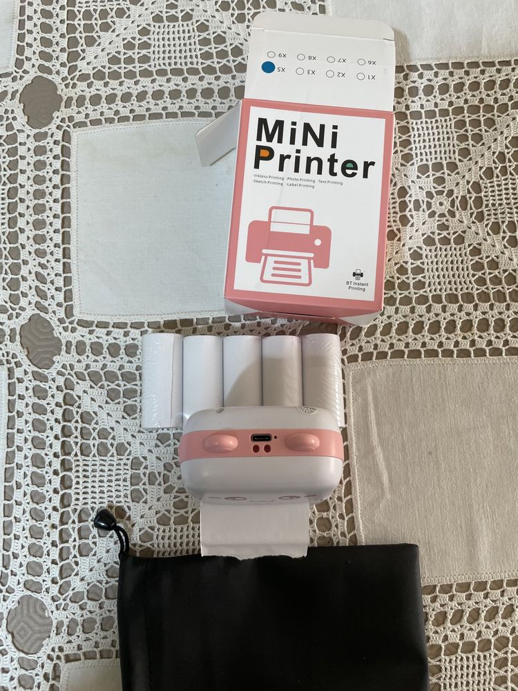 Mini impressora portátil
