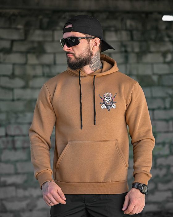 Тактичне чоловіче худі “Не сси! Вивезу!” на флісі койот Без передоплат