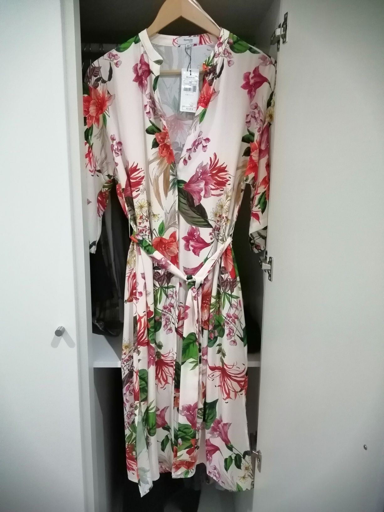 Vestido midi floral