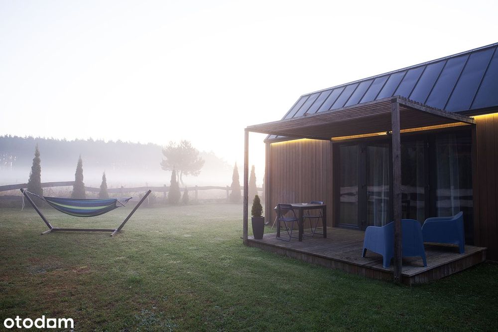 Domki rekreacyjne całoroczne na sprzedaż – 4 sztuki, Sława, Lubogoszcz