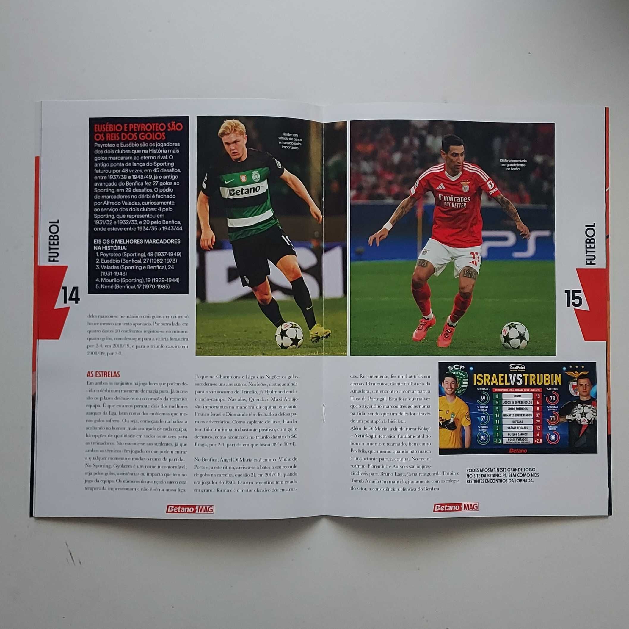 Revistas Sporting e Benfica
