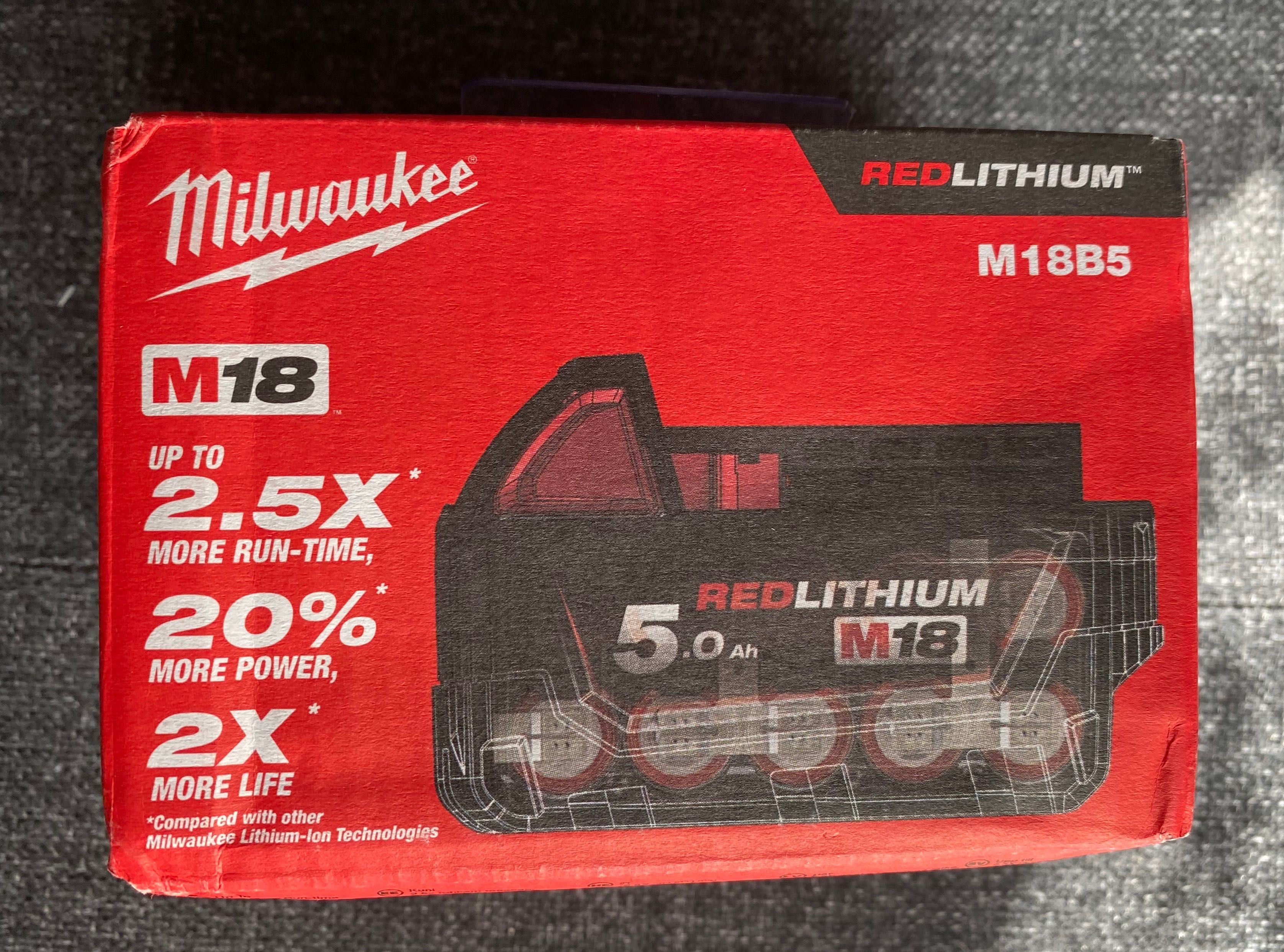 Milwaukee Bateria M18 Lithium 5.0Ah (Nova)