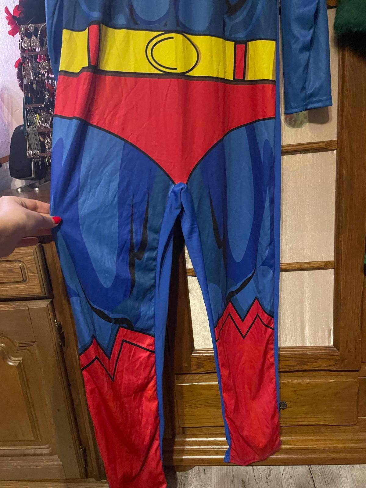 Strój karnawałowy kombinezon Superman roz XL