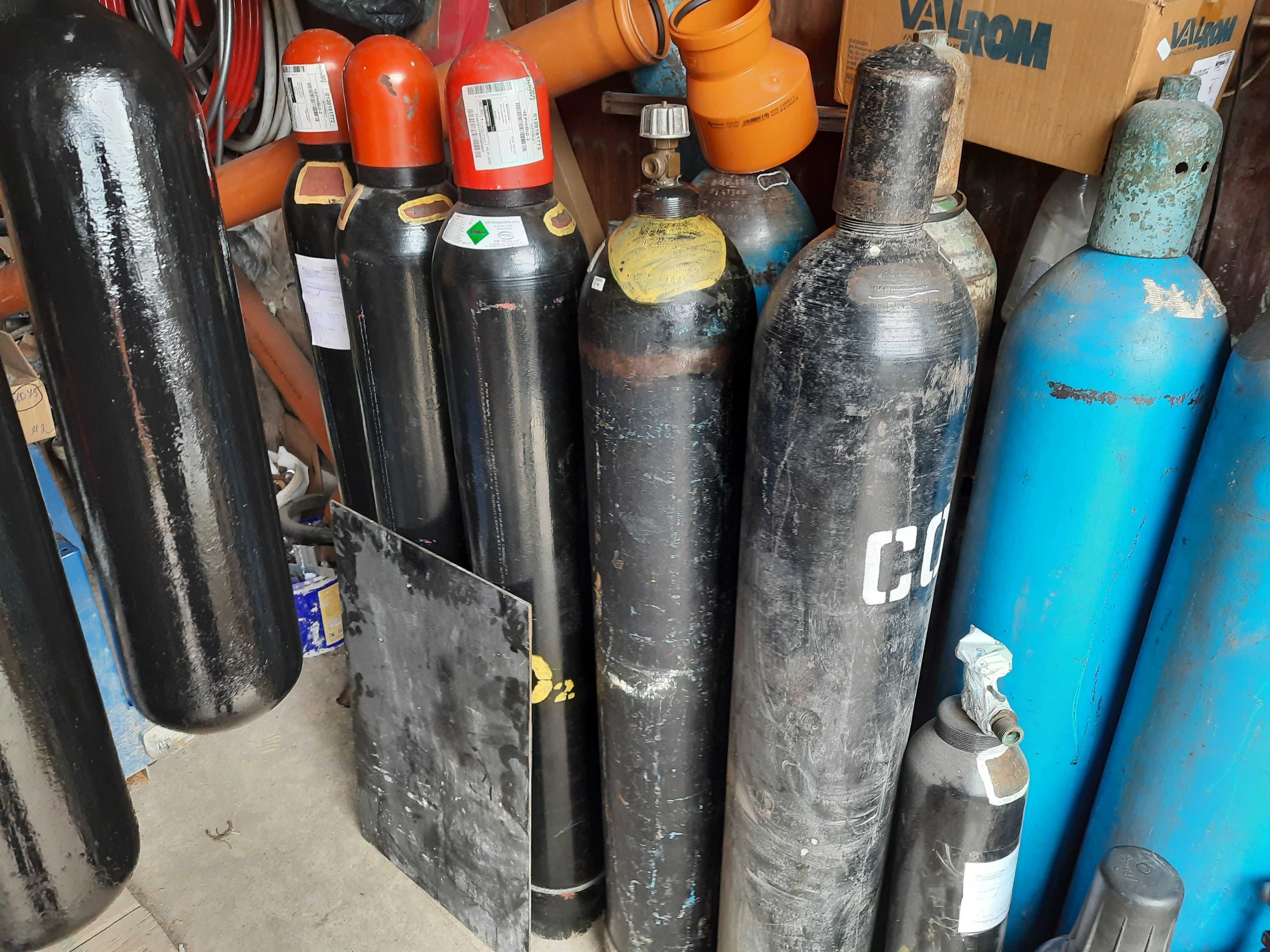 Посудина для газів: кисеньвуглекислотааргоназотгелійпропан
