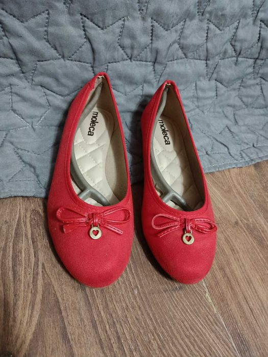 Czerwone baleriny - Moleca, rozmiar 39