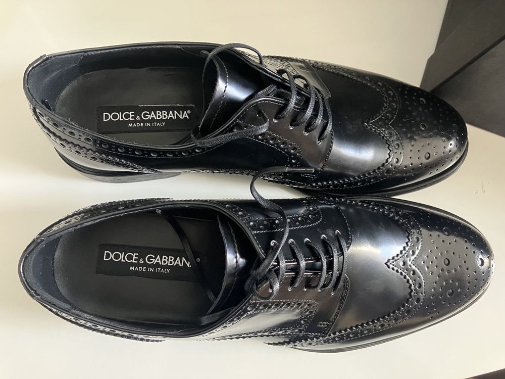 Dolce&Gabbana markowe męskie buty lakierowane Nowe 44