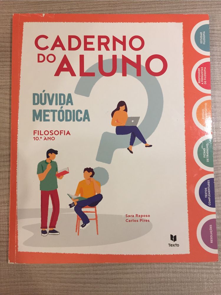 Caderno do aluno, duvida metodica, filosofia 10 ano