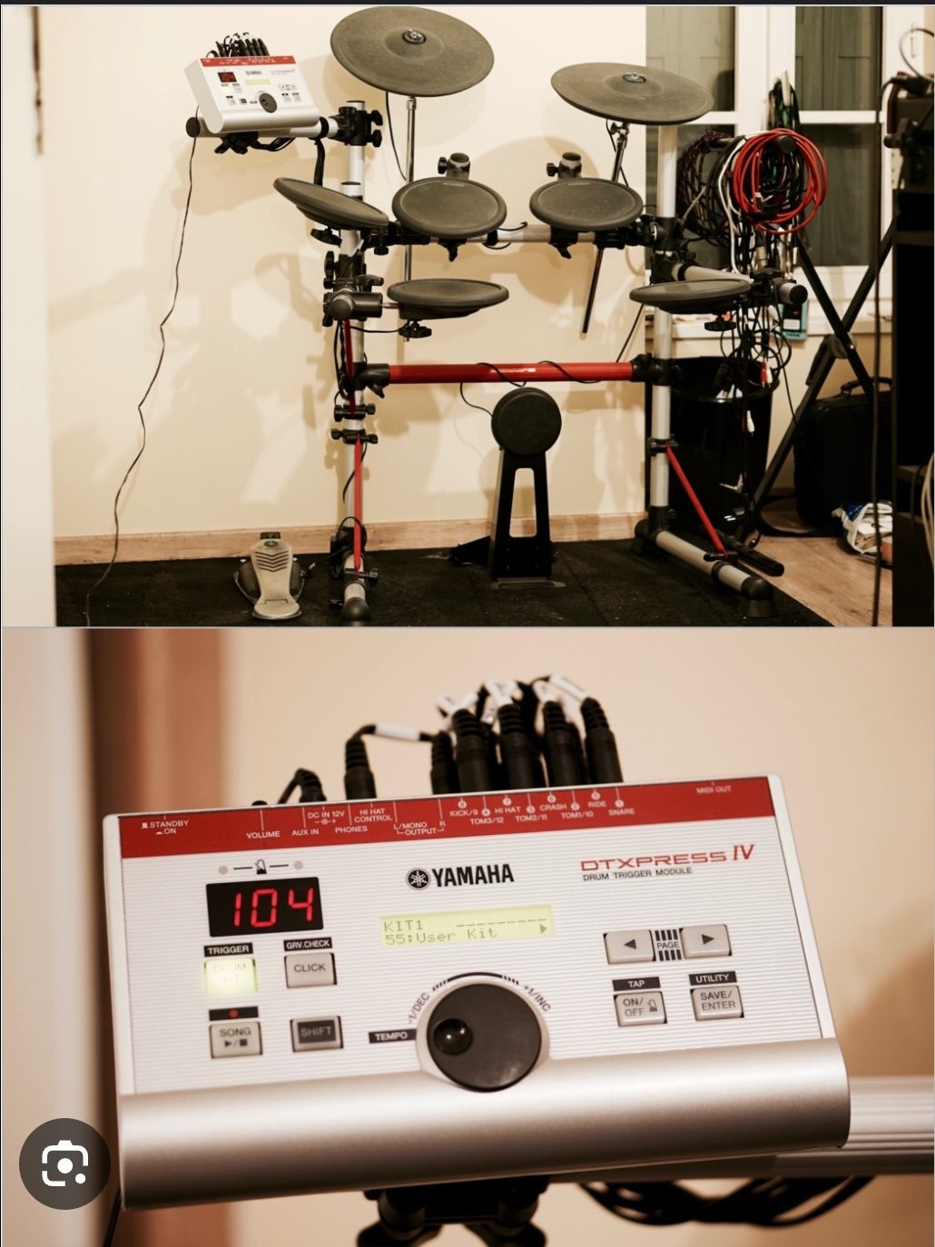 Flight Case SANTOSOM + Yamaha DTX press IV