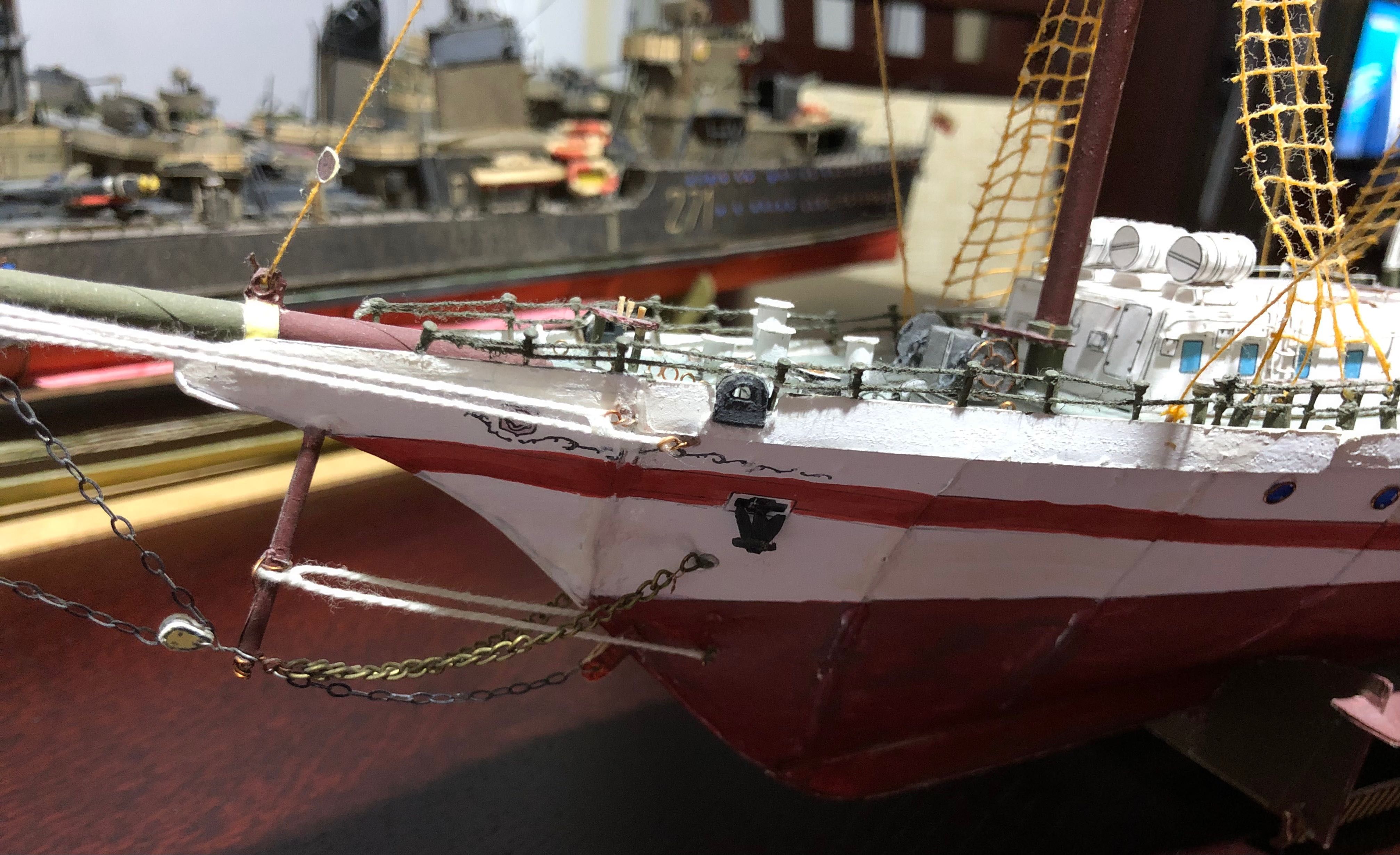 Model statku ORP Iskra