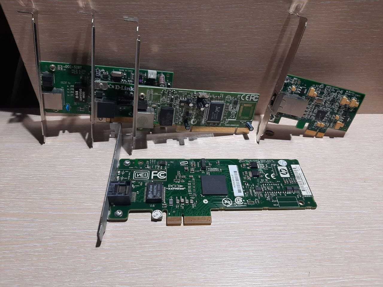 Мережеві плати PCI/PCI-ex 100/1000 mbit/s, 1Gb/s