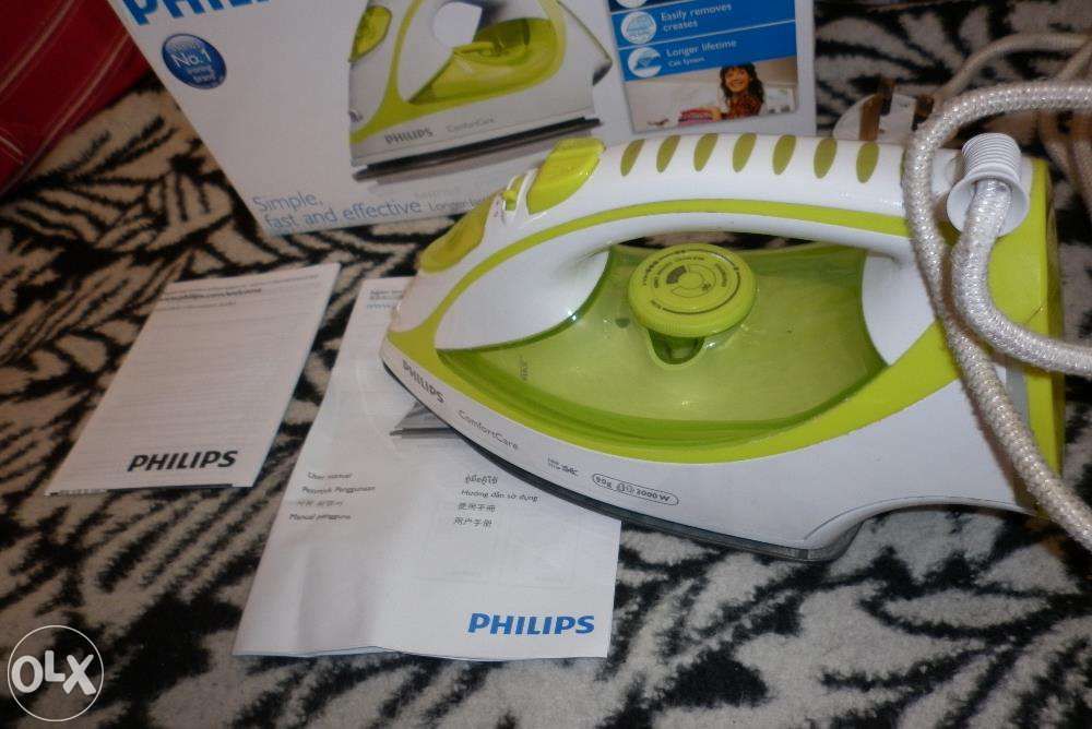 Żelazko Philips 2000W Zielono-Białe Lub Steam Iron, SteamWorks