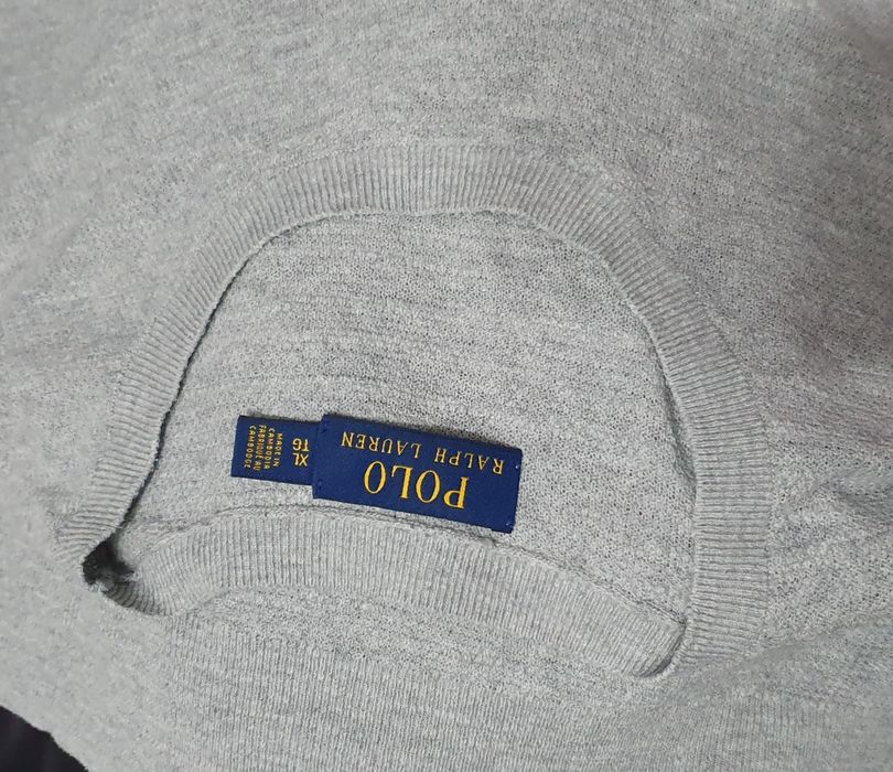 POLO RALPH LAUREN roz. XL extralekki sweter męski Soft oryginalny len