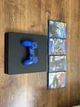 Playstation 4 slim z padem +kabel+ gry