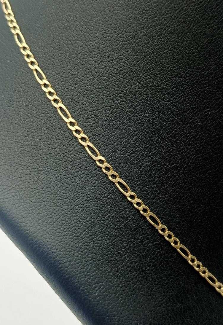 Klasyczny Złoty Łańcuszek Figaro 3,73g p585 50cm
