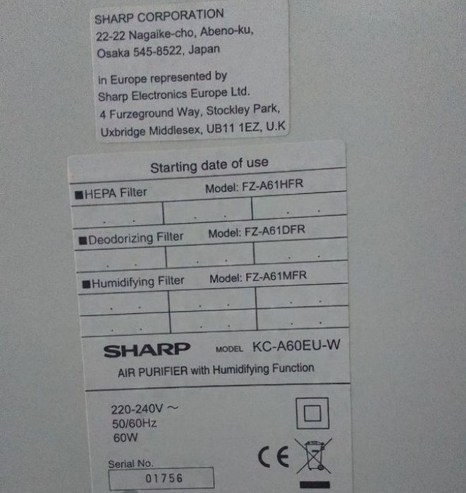 Odświeżacz powietrza Sharp