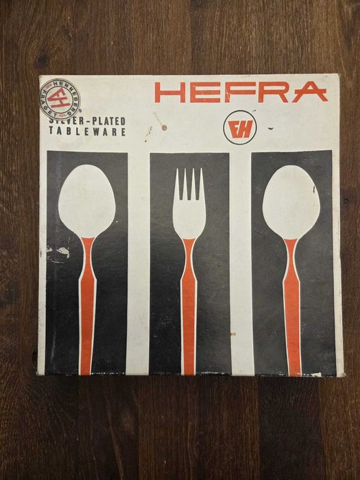 HEFRA Posrebrzane Sztućce ROMAŃSKI - Oryginalne Pudełko!