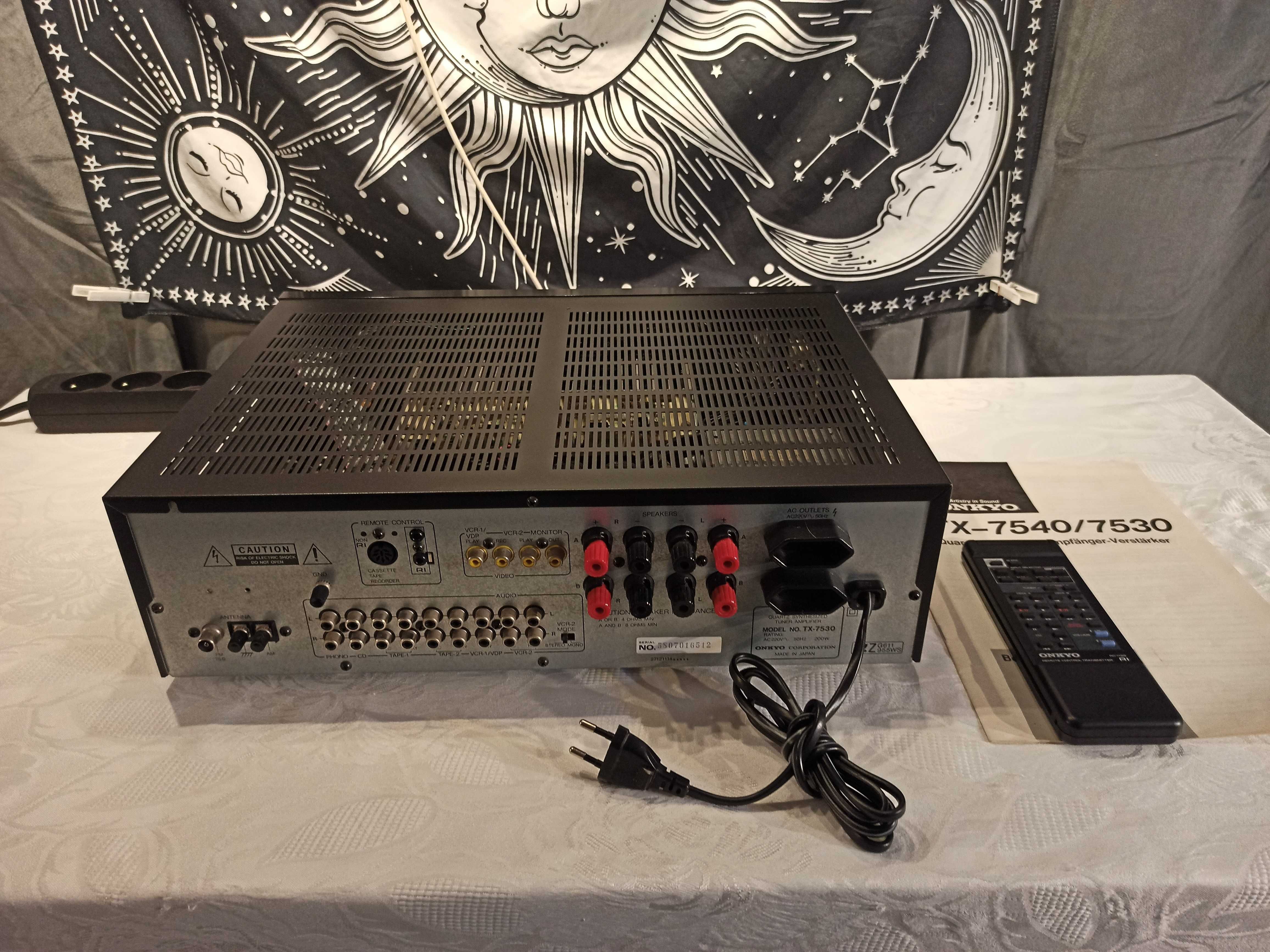 Amplituner wzmacniacz ONKYO TX-7530 z pilotem i instrukcją