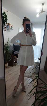 Biała koszulowa sukienka Asos XXS (32)