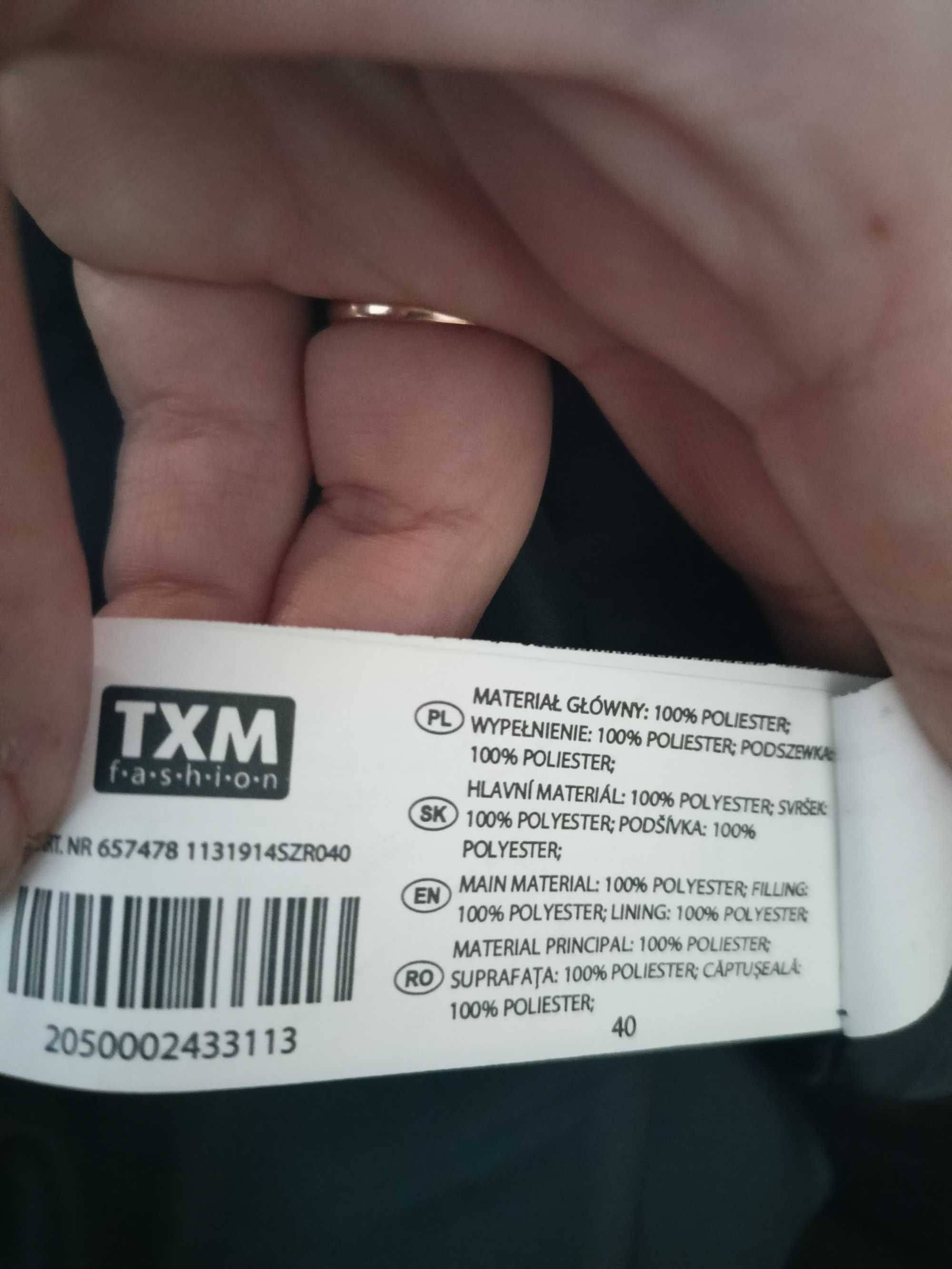 kurtka damska szara-grafitowa TXM jak nowa rozmiar 40