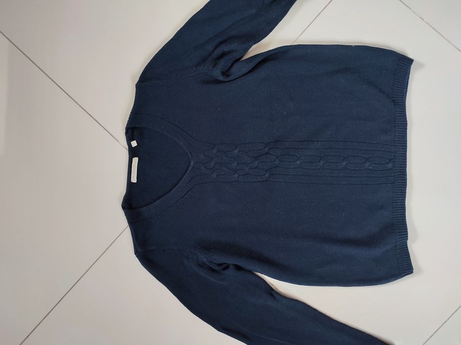 Sweter Christian Berg z kaszmirem   roz 40 granatowy
