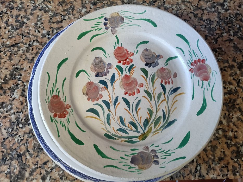 Conjunto 10 pratos ornamentação