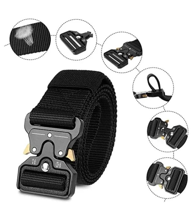 Ремінь тактичний чорний