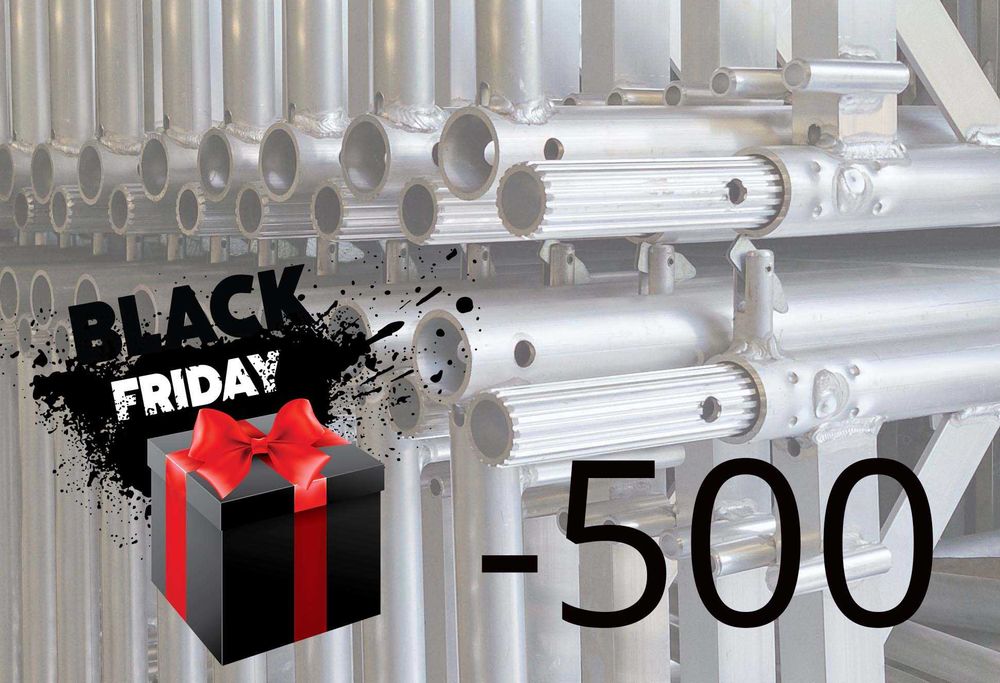 Rusztowanie aluminiowe 78m2 6x12 typ Plettac P70 lekkie nowe Pletak