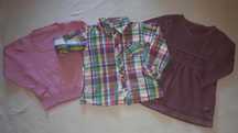 Koszula name it + tunika/bluzka esprit + sweterek r 80