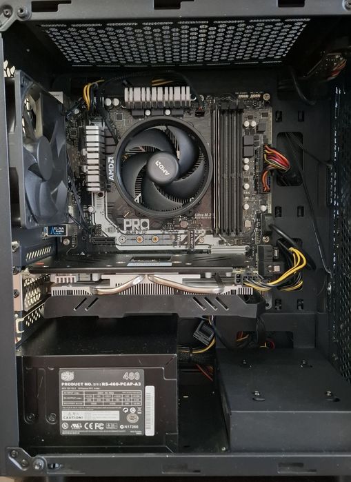 Komputer Ryzen 3 1200, rx580 8GB,  ram 8GB, ssd 128, hdd 500