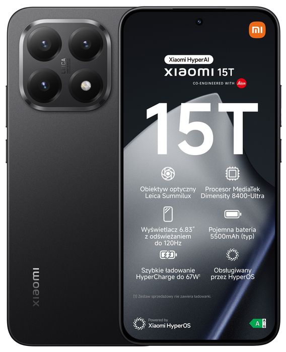 Xiaomi 15T 12/512 nowy nieużywany zafoliowany gwarancja 24 m-ce Zabrze