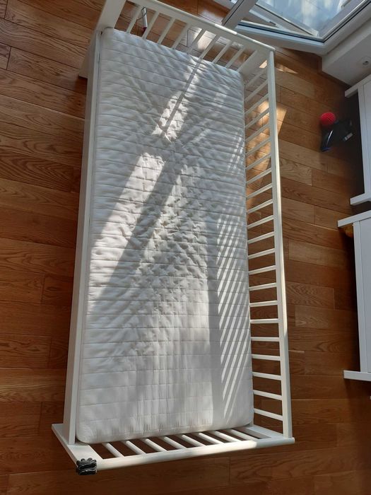 Łóżko dla dziecka 70x160 IKEA Kritter + Materac Dziecięce Transport
