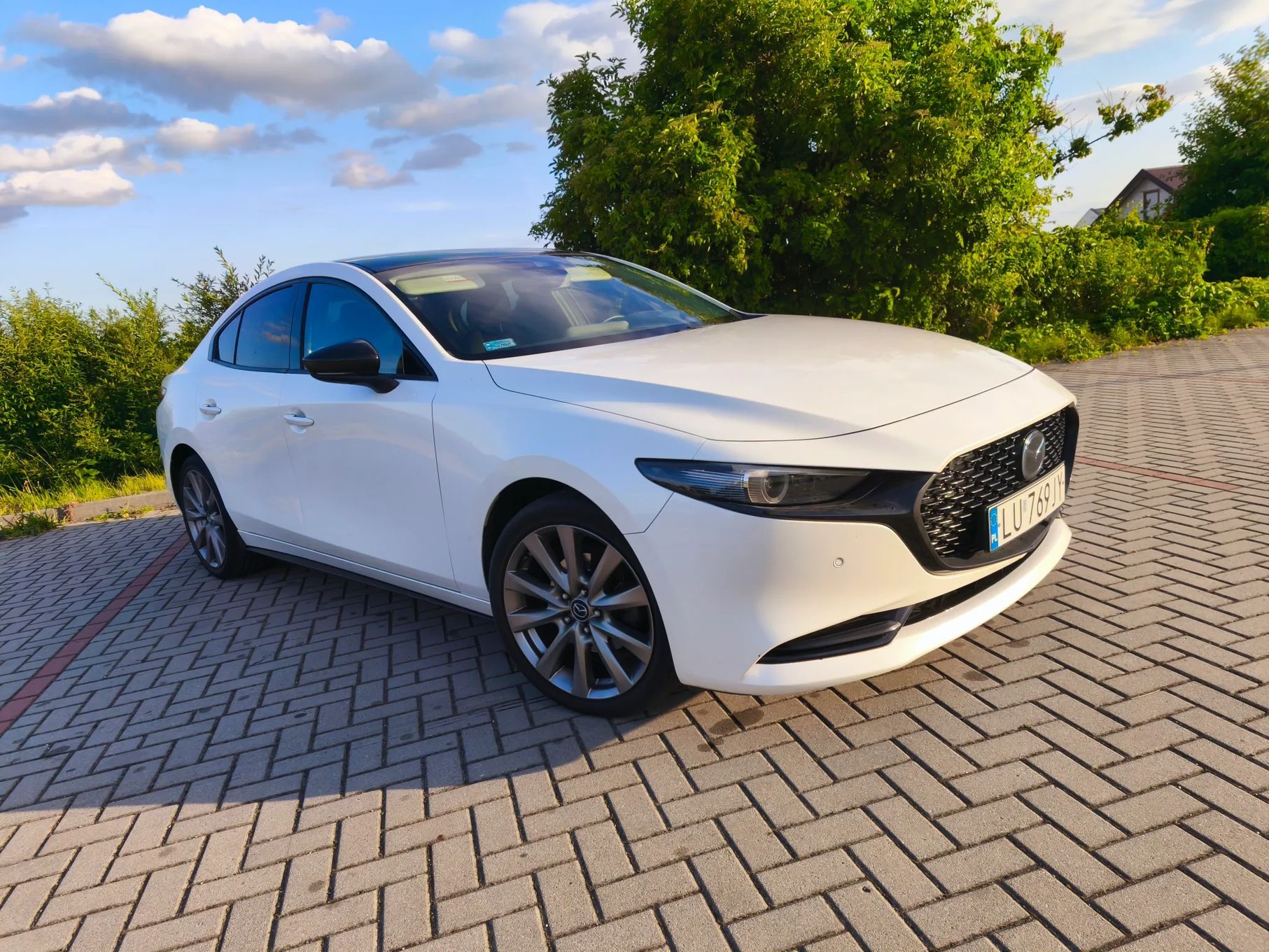 Mazda 3 MAZDA 3 Automat 2.0 M-Hybrid Led Radary Kamera Biała Perła Head-up