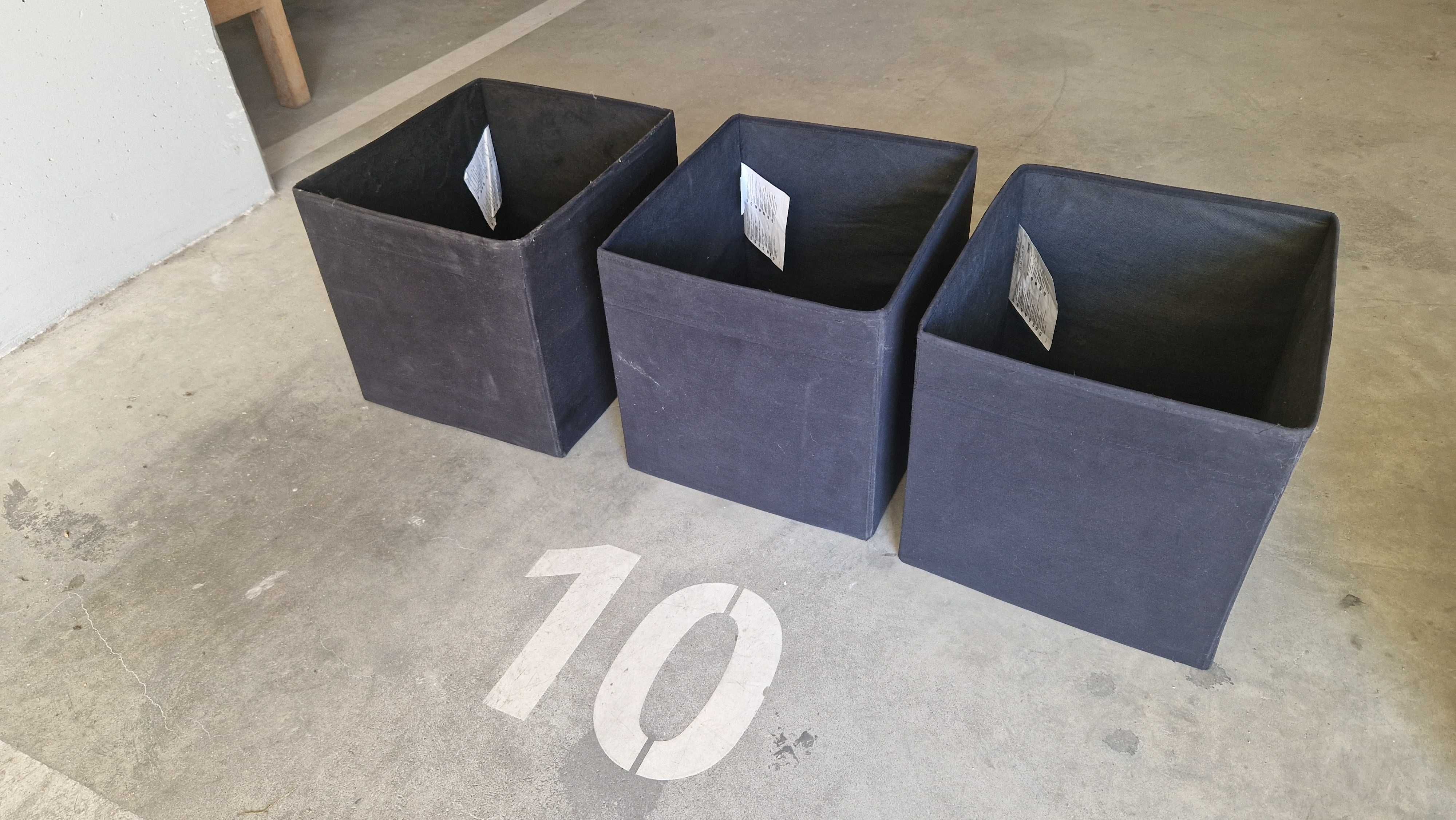 3 Caixas de arrumação Ikea, modelo Drona