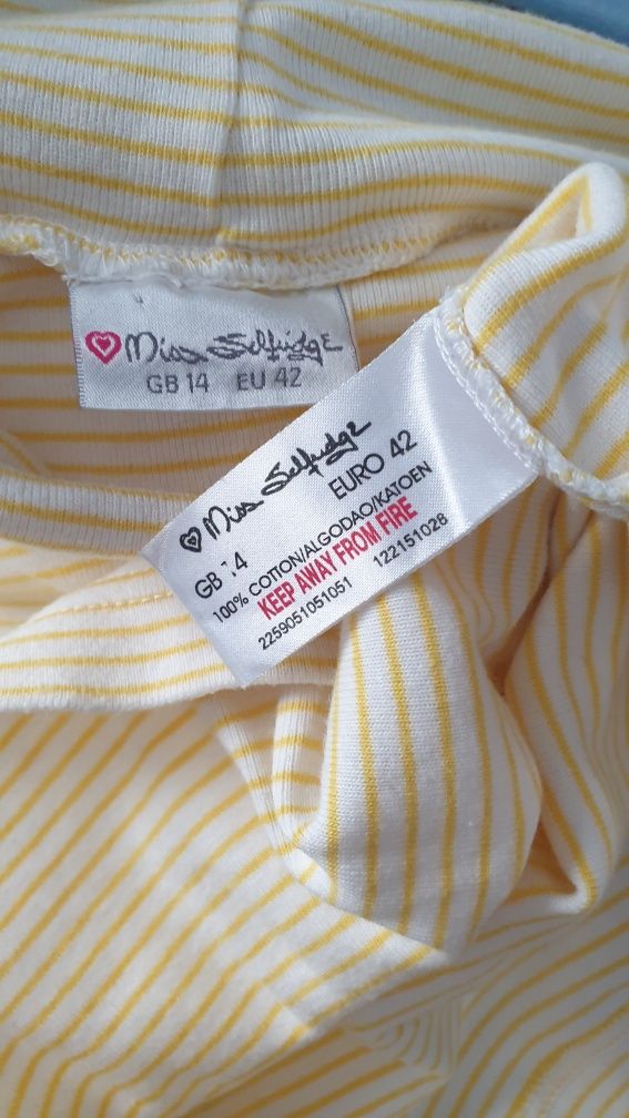Bluzka damska na lato  opadajaca na ramiona oryginalna Miss Selfridge