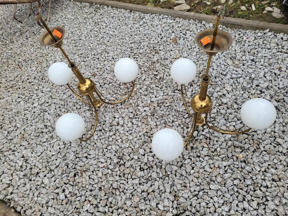 Lampy wiszące mosiężne