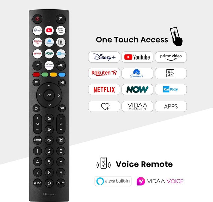Телевізор Hisense Mini-LED  55U62NQ,4K Smart TV,VIDAA U7, Dolby Vision