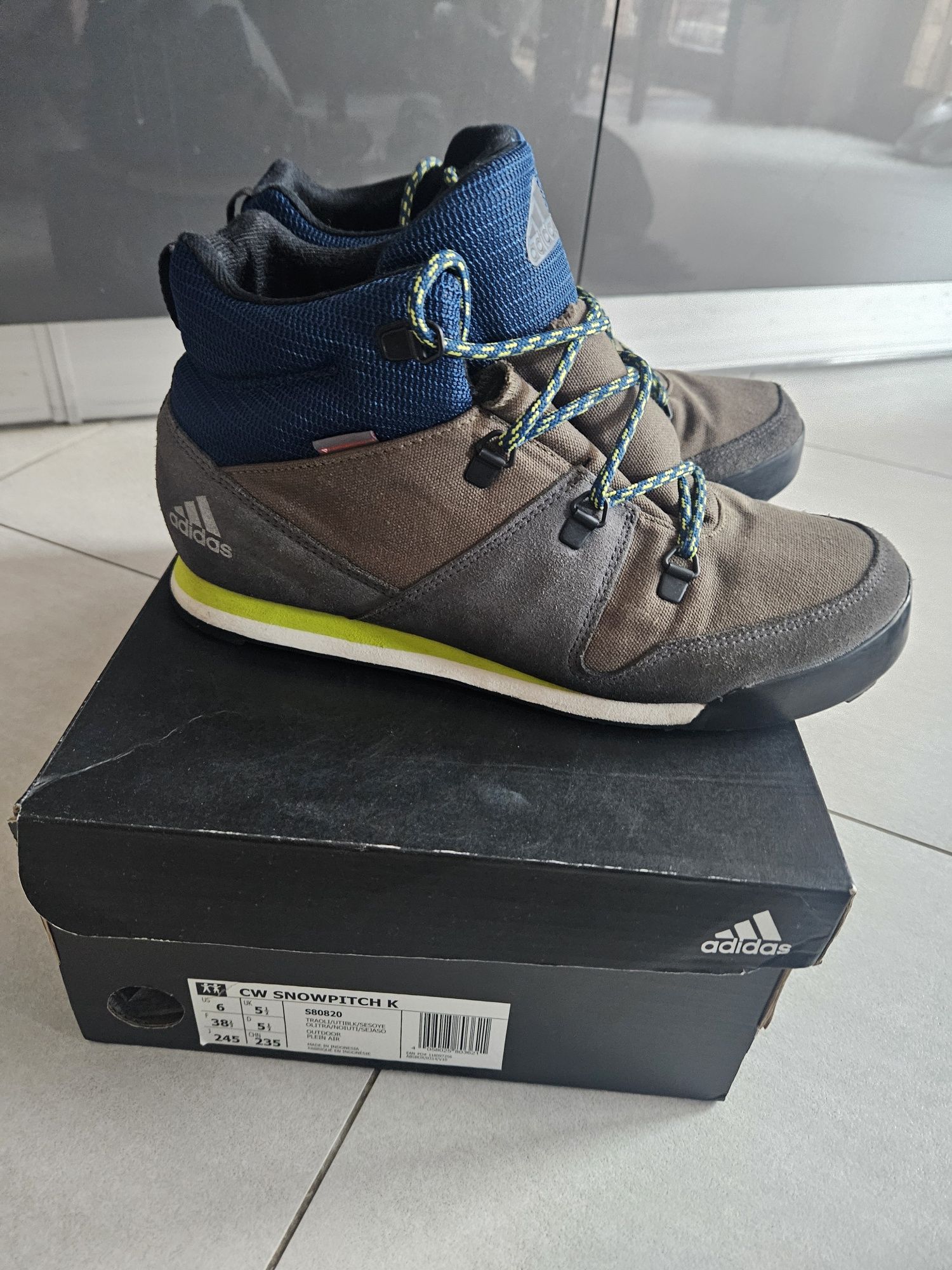 Adidas r 38 2/3 wodoodporne buty jesienno-zimowe