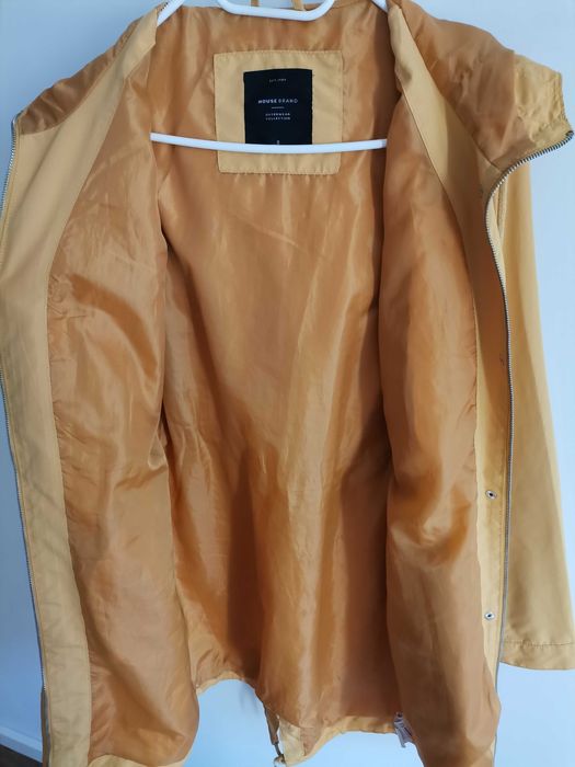 Parka Amarela House, Como Nova, Tamanho S